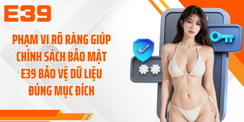 Phạm vi rõ ràng giúp chính sách bảo mật E39 bảo vệ dữ liệu đúng mục đích