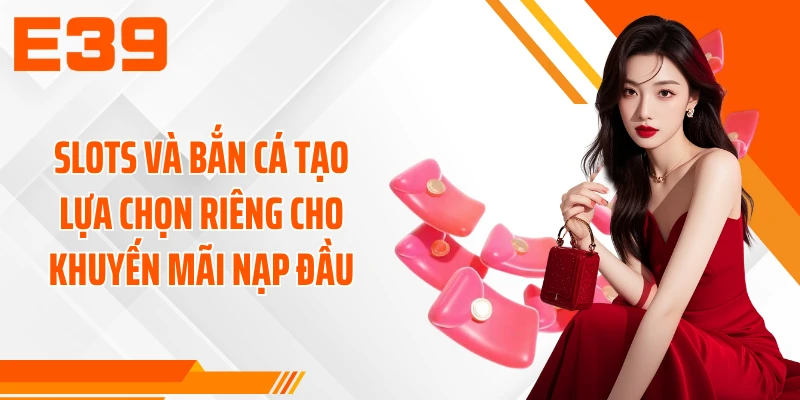 Slots và Bắn cá tạo lựa chọn riêng cho khuyến mãi nạp đầu